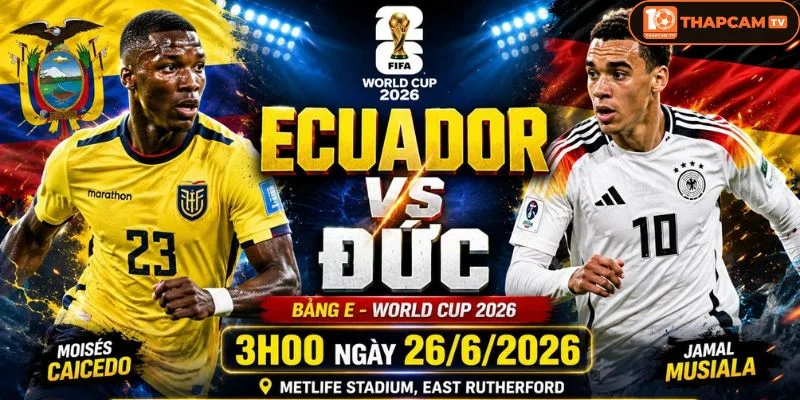 Soi kèo nhà cái Ecuador vs Đức từ ThapCam TIVI hé lộ nhiều thông tin thú vị.